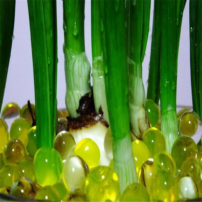 5 sacs (500 pièces) cristal sol Hydrogel Gel polymère perles d'eau fleur/mariage/décoration Maison boules d'eau en croissance grand décor à la Maison
