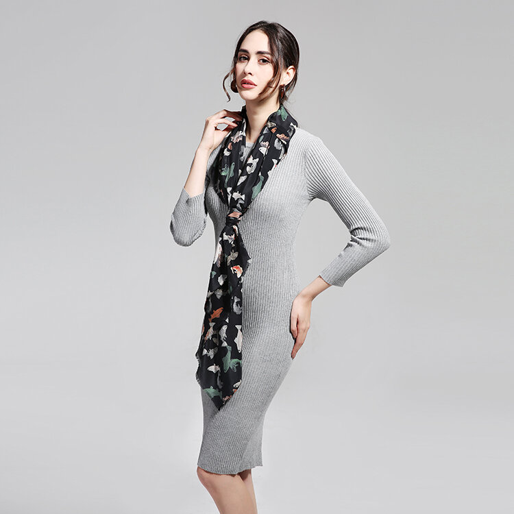 100% шелковый креп-шарф x см, ткань из чистого шелка, новые тренды, Модный женский шарф, зимний шарф, квадратный шарф
