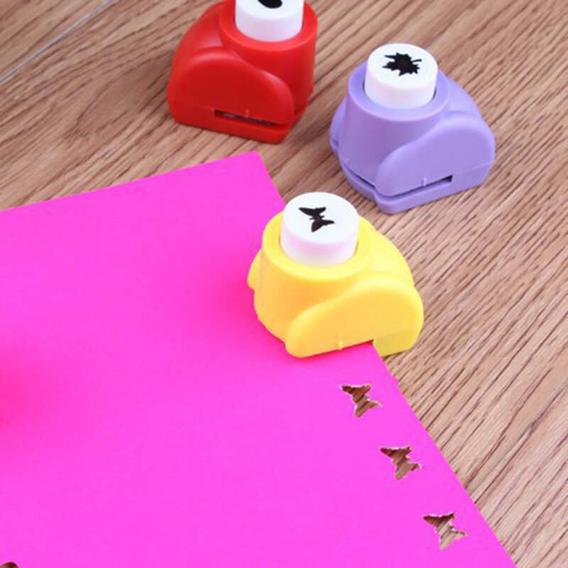 Lucu Seal Mini Printing Bunga Kertas Cutter Seni Kerajinan Mainan Punch DIY Puncher Pemotong Kertas Scrapbooking Pukulan DIY Mainan untuk anak