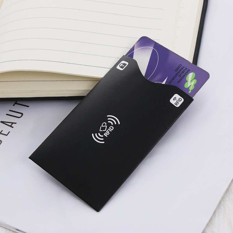 2Pcs Aluminium RFID Karte Halter Blockieren Bank Anti dieb Brieftasche Schützen Fall Kreditkarten Fall Sicherheit Reader Smart Schild neue