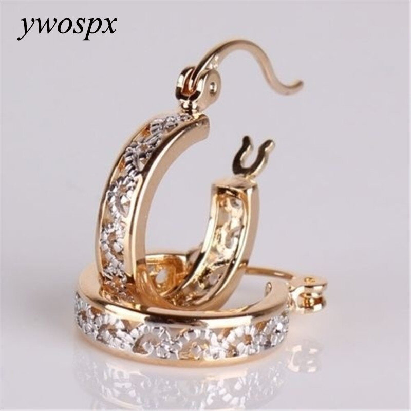 Elegante Hohl Earing Rose Gold Hoop Ohrringe für Frauen Schmuck Hochzeit Brincos Engagement Erklärung Ohrring Geschenke Y30