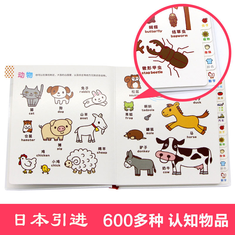 3 sztuk/zestaw angielsko-chińskie dwujęzyczne wczesne dzieciństwo encyklopedia poznawcza książka obrazkowa dla dzieci i dzieci na dobranoc storybook