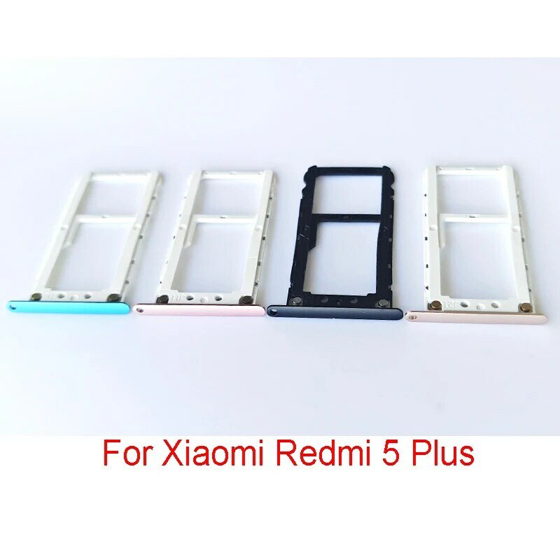 Baru untuk Xiaomi Redmi 5 Plus Slot Kartu SIM Tray Penahan Adaptor Penggantian Spare Bagian