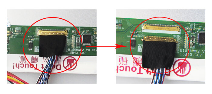 หน้าจอกระดานควบคุม VGA 13.3 "สำหรับ N133BGE ม. NT68676 HDMI-รองรับ DVI 40pin LVDS 1366 × 768ชุดแผง