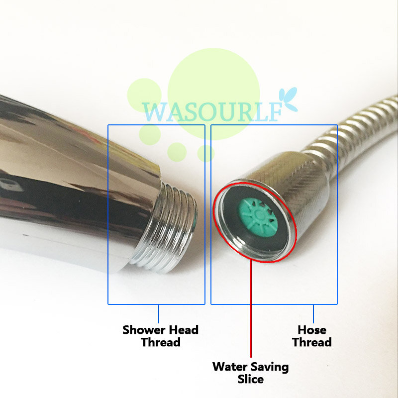 Choice Code WASOURLF 2 PCS regolatore del dispositivo di risparmio idrico 4L 6L 8L aeratore regolatore dell'acqua riduttore soffione doccia tubo flessibile vasca da bagno