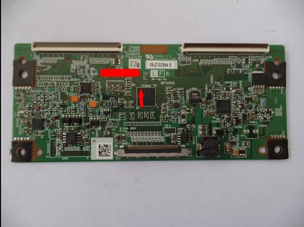 CPWBX RUNTK DUNTK 4414TP LCD บอร์ดลอจิกสำหรับเชื่อมต่อกับ 40E19HM T-CON เชื่อมต่อบอร์ด