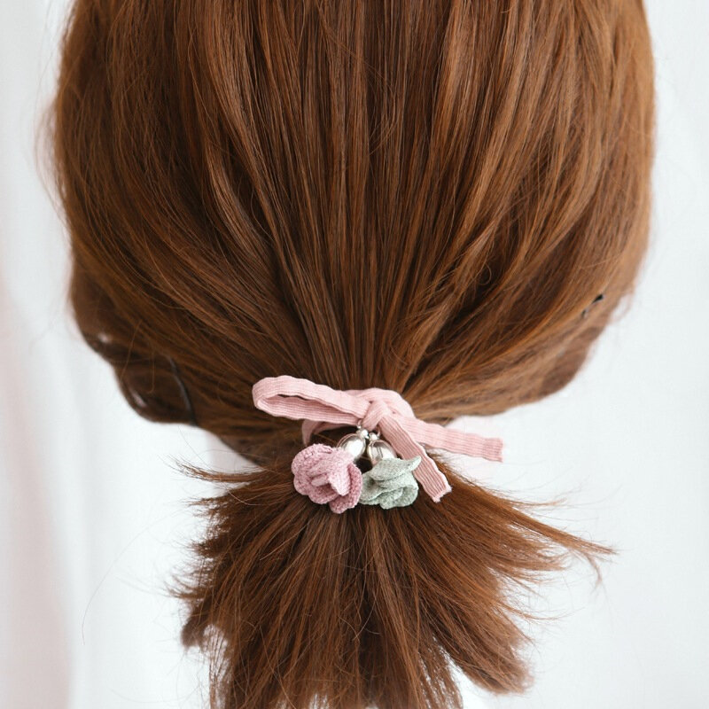 Neue 4-stück Frauen Blume Stirnband Kleine Frische Und Einfache Persönlichkeit Hhair Ball Hairball Pferdeschwanz Blume Band Bowknot Stirnband