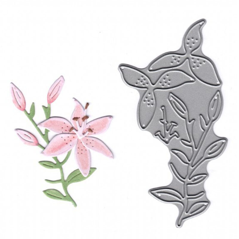 Lily Metal Cutting Die Embossing Decoration Card Album Photo Making Handmade Scrapbooking Template