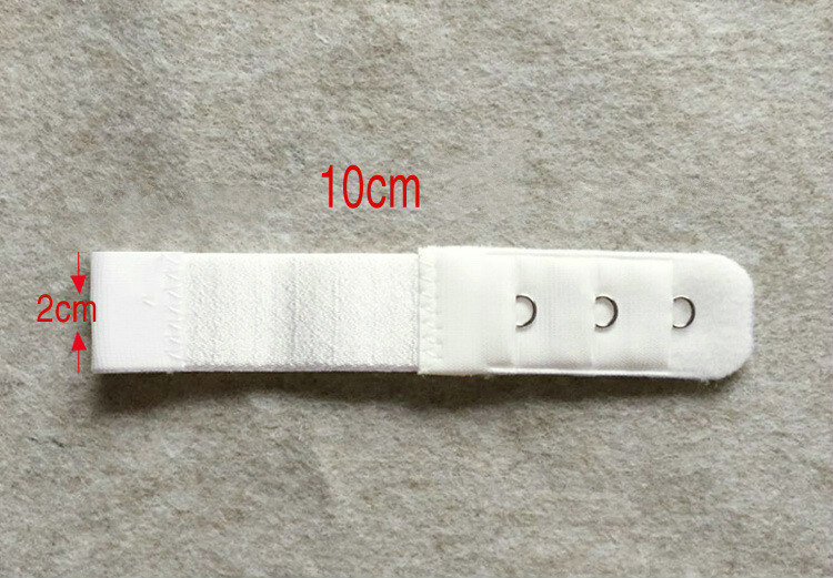 Extensão de fecho de nylon para sutiã, elástico na alça, acessórios íntimos ajustáveis, novo, 1 linhas, 3 ganchos, 1pc