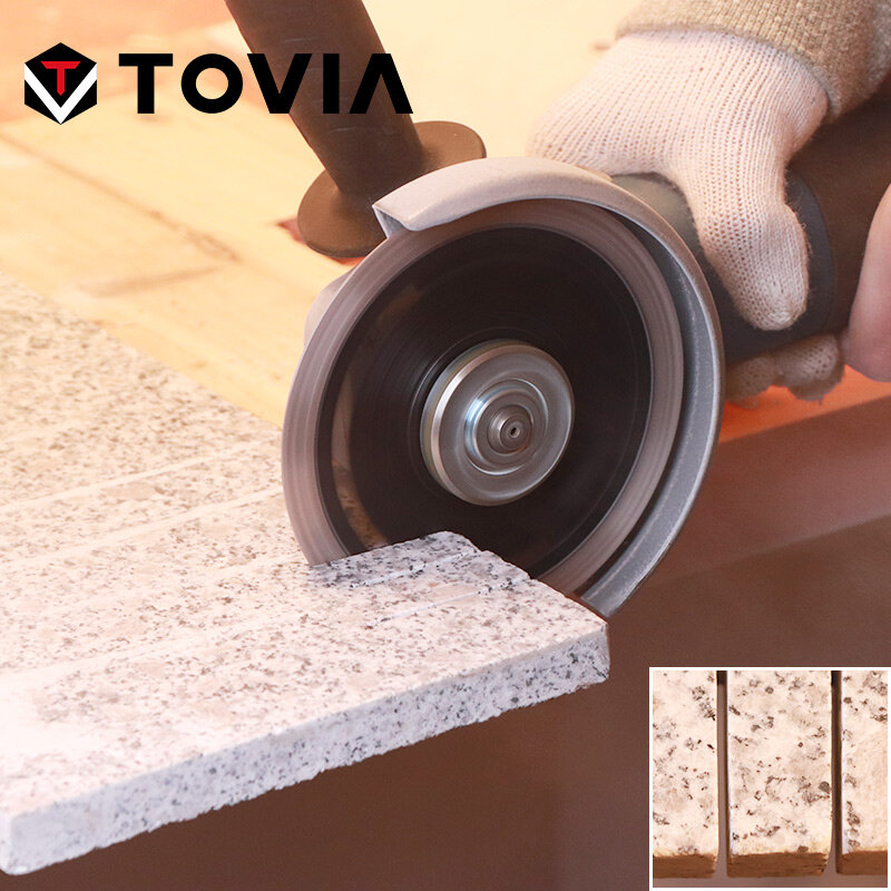 Алмазные дисковые пилы TOVIA 115 мм/125 мм, дисковые пилы для резки гранита, камня, фарфора, керамической плитки, тонкие пильные диски