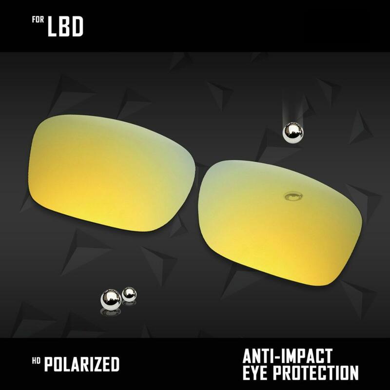 Oowlit, substituições de lentes, substituições de lentes para óculos de sol oakley lbd, polarizados-multi cores