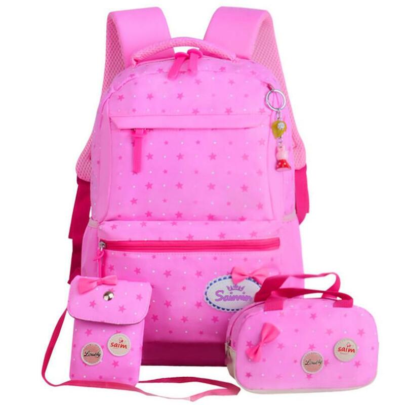 Детские школьные сумки со звездами для девочек, рюкзаки для подростков, Детские ортопедические школьные сумки, рюкзак, рюкзак для детей