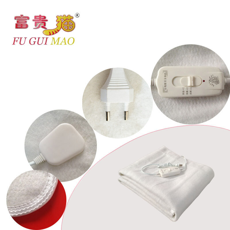 FUGUIMAO الكهربائية بطانية مزدوجة الكهربائية فراش 220v التدفئة الكهربائية بطانية 150x160 سنتيمتر التدفئة بطانية الجسم دفئا دفئا