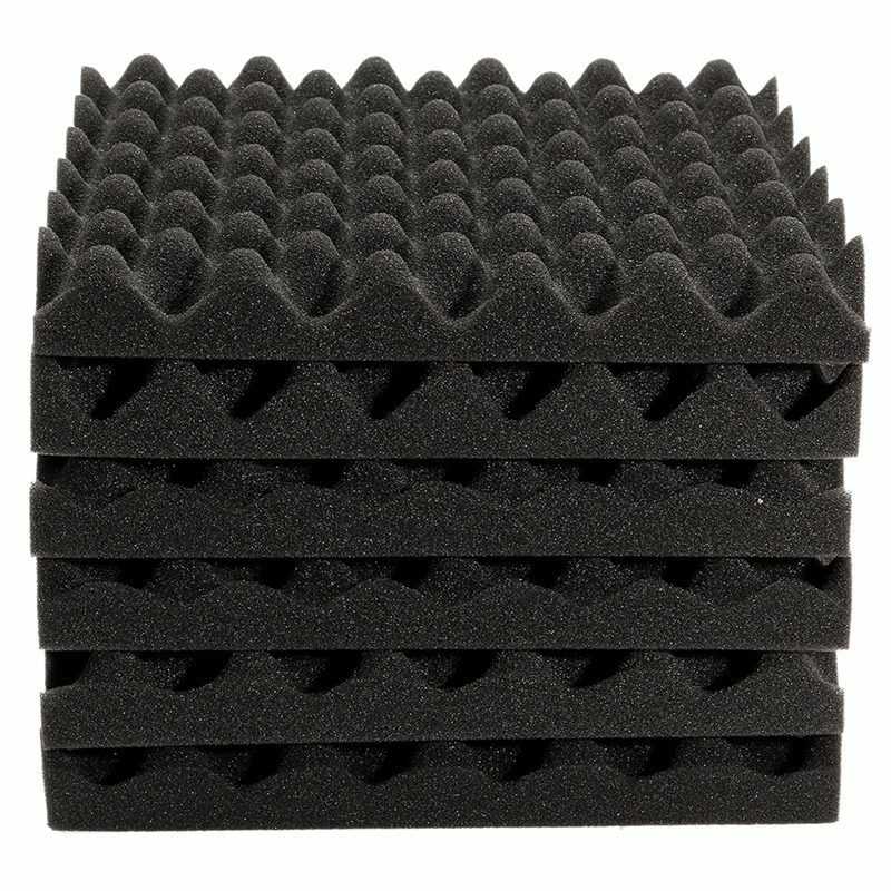 New 6pcs 30X30X4CM Soundproofing Acoustic Foam Tiles Noise Sound-Absorbing Sound Treatment Studio Room Absorption Tiles  foam