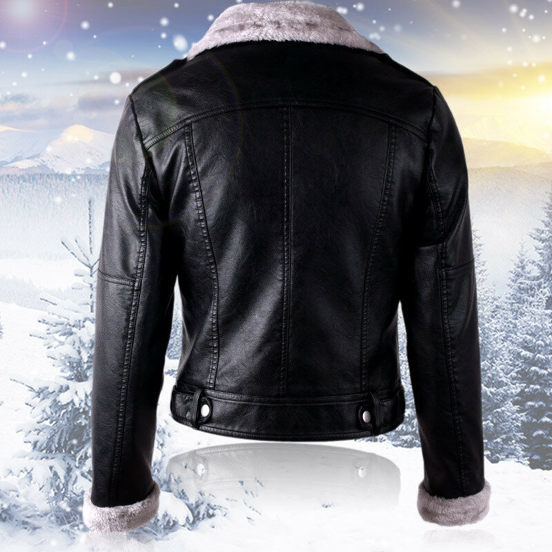 Herfst-겨울 가죽 재킷 Vrouwen 인조 모피 재킷 Dames Slanke Korte 오토바이 바이커 재킷, 기본 따뜻한 플러시 보벤클