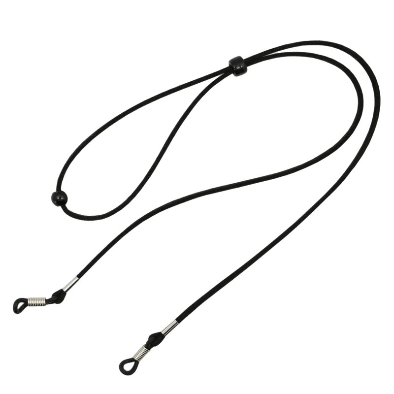 Cuerda de cadena ajustable para gafas de lectura, cordón de Protección deportiva, correa negra de soporte para gafas, hombres y mujeres