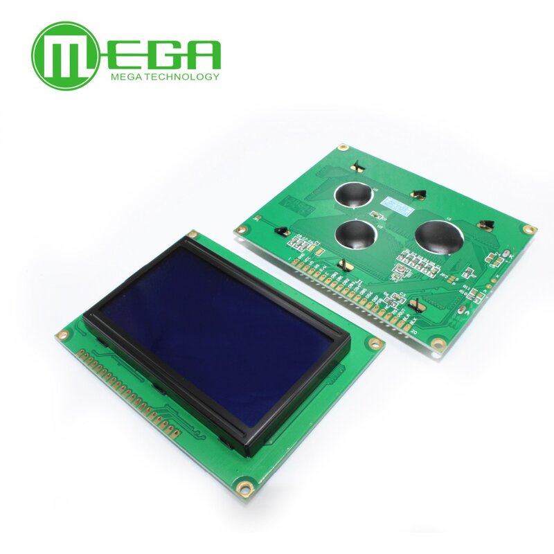 1 pz 12864 128x64 punti grafico blu/giallo verde retroilluminazione modulo Display LCD raspberry PI