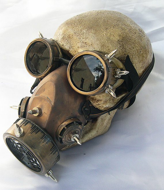Steampunk Brille Gas Masken Brille Cosplay Requisiten Gothic Anti-Dunst Männer und Frauen Maske