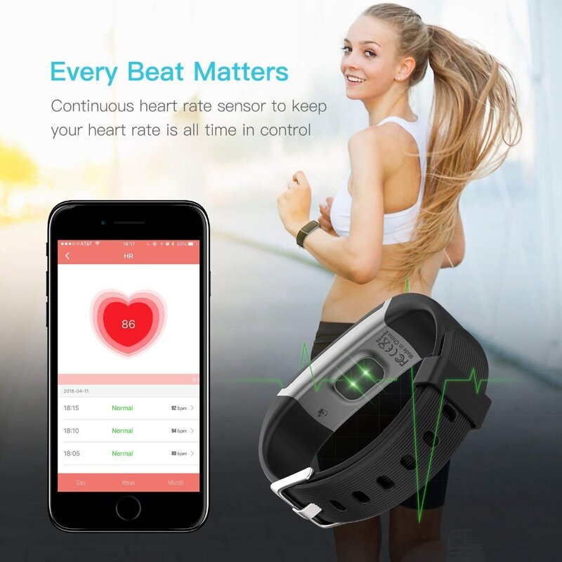 Wearpai las mujeres reloj inteligente hombres frecuencia cardíaca en tiempo Real Monitor de sueño podómetro Fitness tracker hombres relojes deportivos para Android IOS