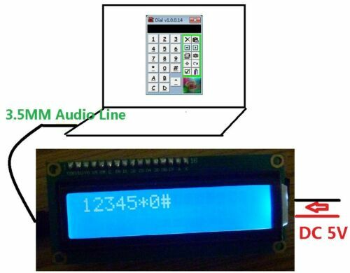 Decodificatore DTMF con Display LCD modulo vocale Audio MT8870 per portachiavi per cellulare