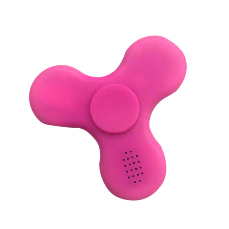 Altavoz Bluetooth de moda, Spinner de mano con luz LED, recargable, para aliviar el estrés, para mano, música, giroscopio, juguetes para los dedos, B NSV775