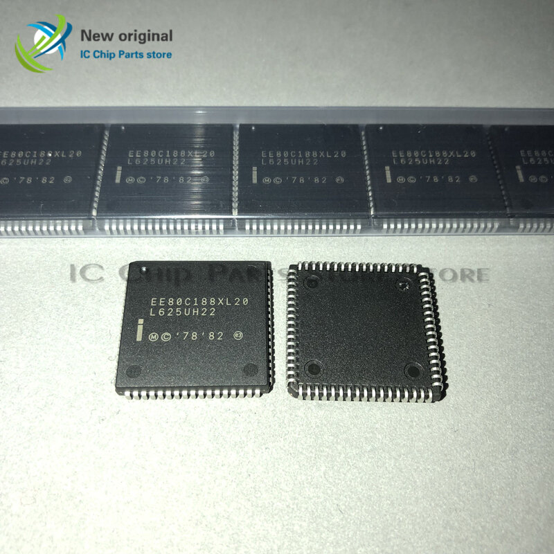 Chip ic integrado 80c188 plcc68, chip ic novo original, 5 peças