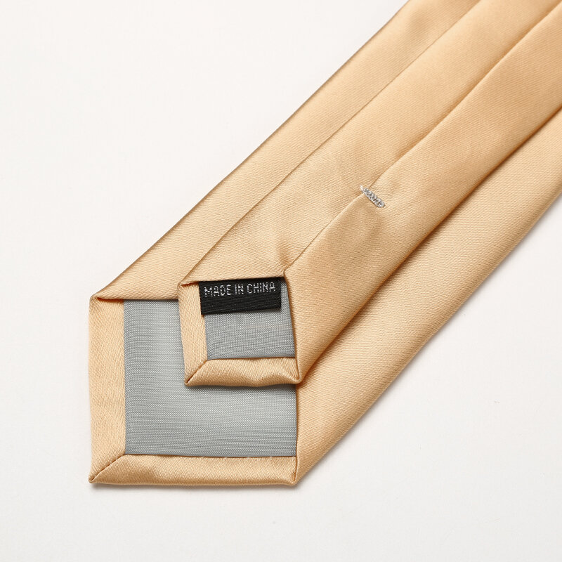 الفاخرة الحرير العلاقات الرجال العلامة التجارية الجديدة الصلبة الذهب التعادل للرجال جودة عالية 7 سنتيمتر ربطة الأعمال واسعة الكورية موضة Cravat هدية صندوق