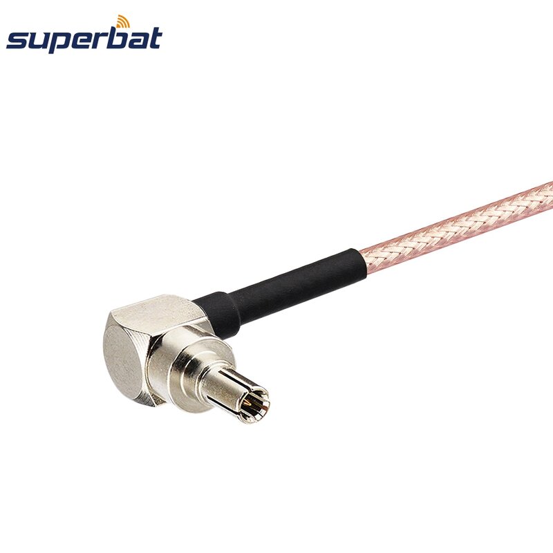 Superbat CRC9 Stecker Rechten Winkel zu MCX Stecker Rechten Winkel Zopf Kabel RG316 15cm RF Koaxialkabel
