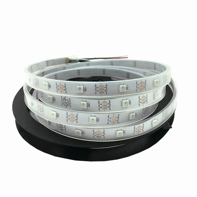DC5V WS2812 Built-in IC WS2812B LED Strip light RGB 5050 Full color 30/60/144 Pixel individually Addressable Programmable tape
