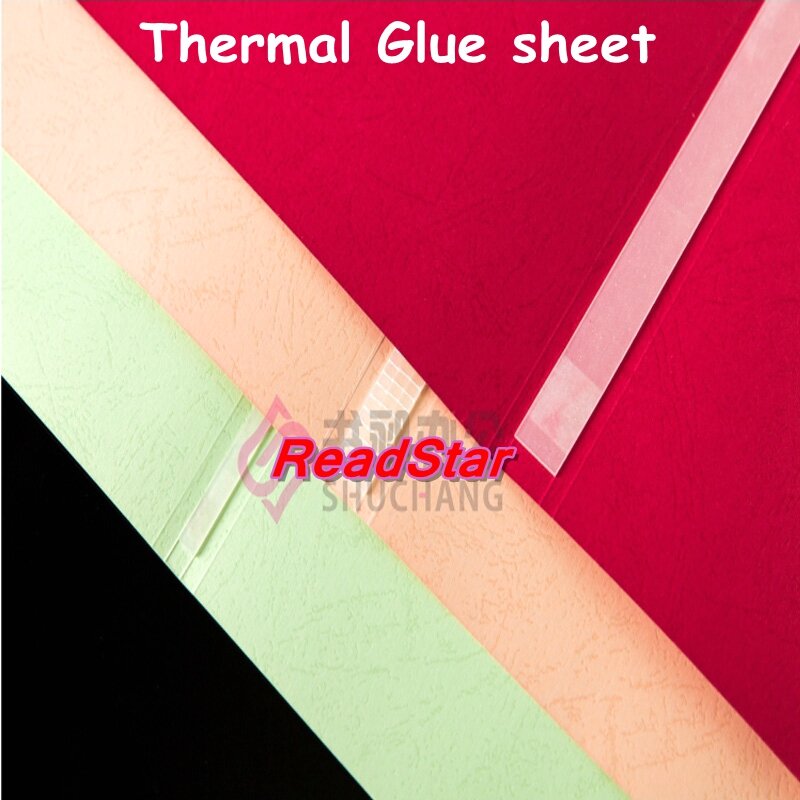 10PCS/LOT Thermal Binding Glue Sheets Thermal Melt Adhesive Strip 2-50mm Binding Glue Strips