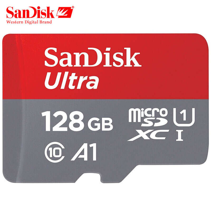 Original Sandisk UItra Micro SD card 32gb 64gb 128gb TF card 200gb 256gb 400gb A1 U1 Class10 up to 100Mb/s Flash memory card