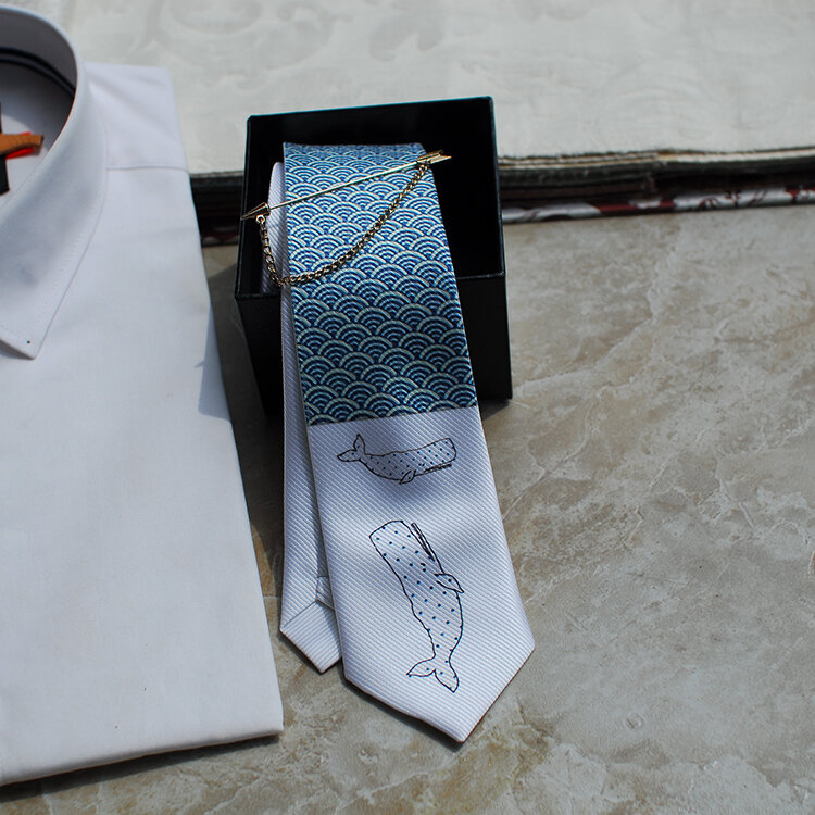 New Free Shipping 2017 casual Men's male man Handmade bow tie gift PARTY Western Headwear Narrow sea shark series dress necktie