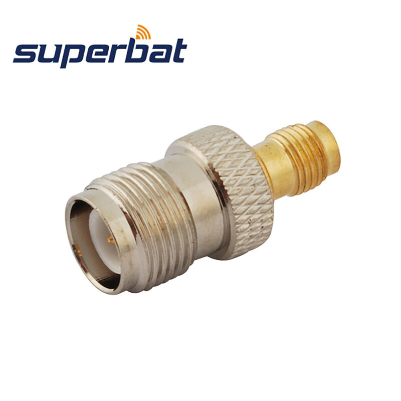 Superbat 5pcs SMA-TNC Adapter RP-SMA Female to RP-TNC Jack Straight RF Coaxial Connector