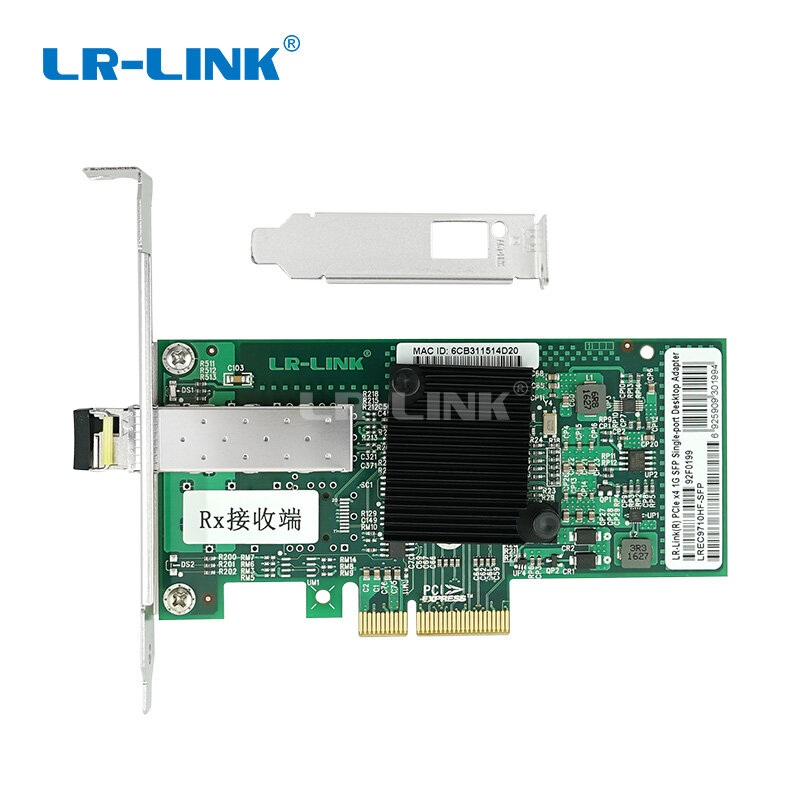 LR-LINK 9710hf-tx/rx 2 pces gigabit fibra óptica ethernet adaptador de rede pci-express placa de rede intel i350 lan cartão nic