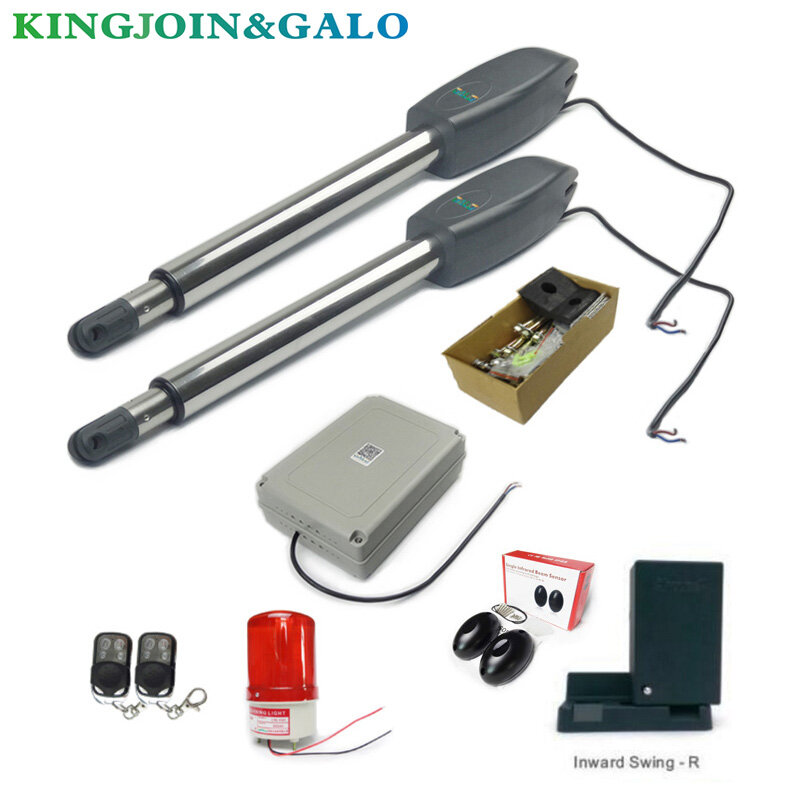 To Automatic dual arms electric swing door gate Opener Operator Motor actuator closer swing gate opener + wifi control system