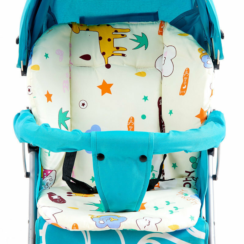 Детская коляска с рисунком, подушка, подкладка, детская коляска, чехол для сиденья, детская коляска, хлопковый коврик, подушка для сиденья для детей 1-2 лет