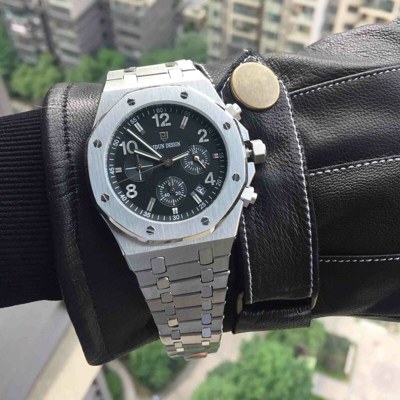 Mens Watches Top Brand Luxury Sports Watch Male Military Quartz watch Chronograph Analog Date Clock steel Wristwatch