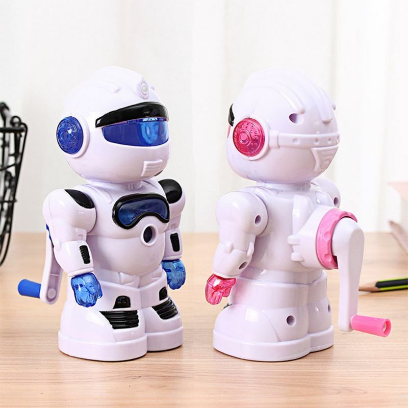 Manuale A mano a gomito Temperamatite Con Robot Sveglio di Disegno Del Fumetto Per I Bambini Bambini Studenti di Studio della Scuola di Alimentazione