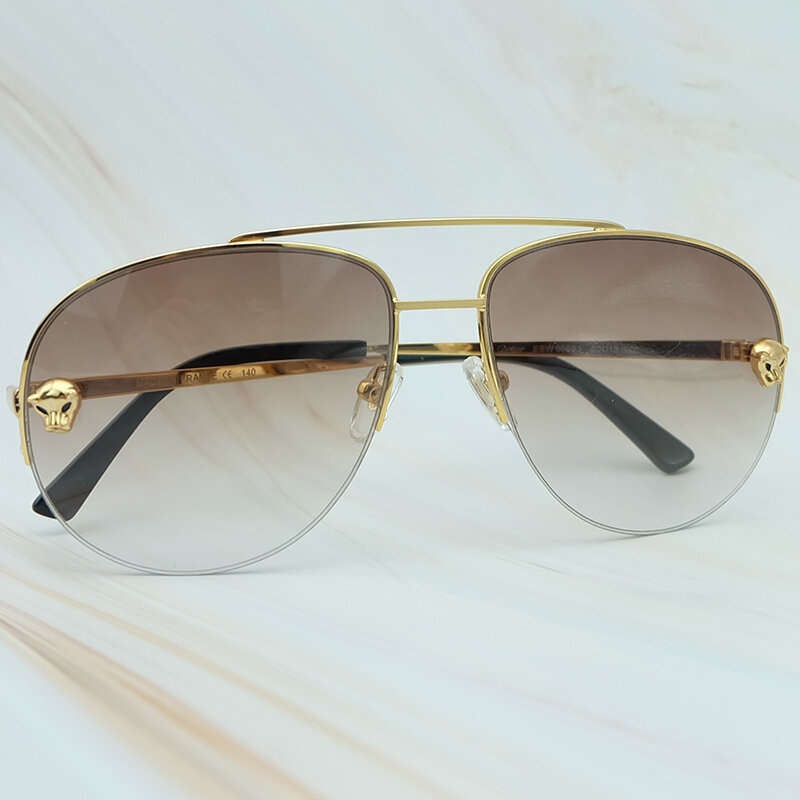 Солнцезащитные очки Carter Leopard в металлической оправе, брендовые Дизайнерские мужские солнцезащитные очки для активного отдыха и вождения