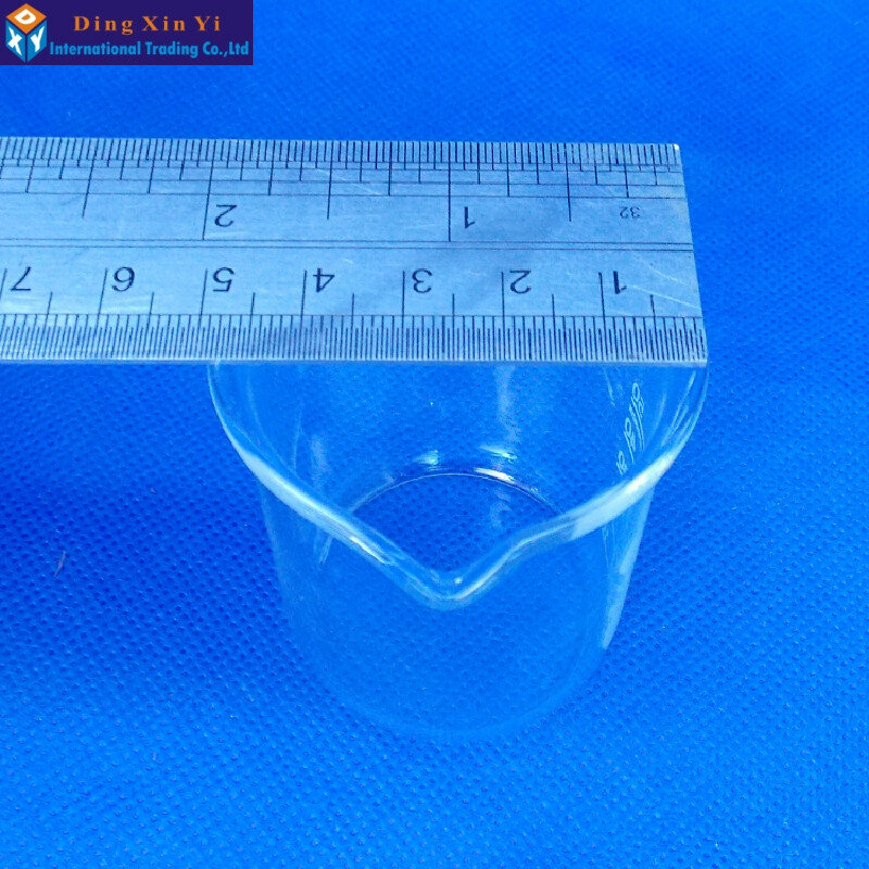 Vaso de vidrio de 50ml, suministros de laboratorio, vaso de laboratorio, vaso de buena calidad, material de boro alto, 12 unids/lote