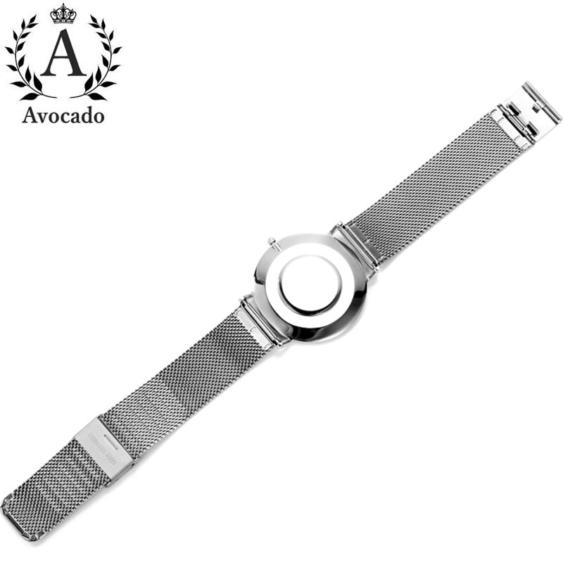 موضة العربية نساء ساعات السيدات العلامة التجارية تصميم كوارتز ساعة اليد شبكة من الاستانلس استيل حزام
