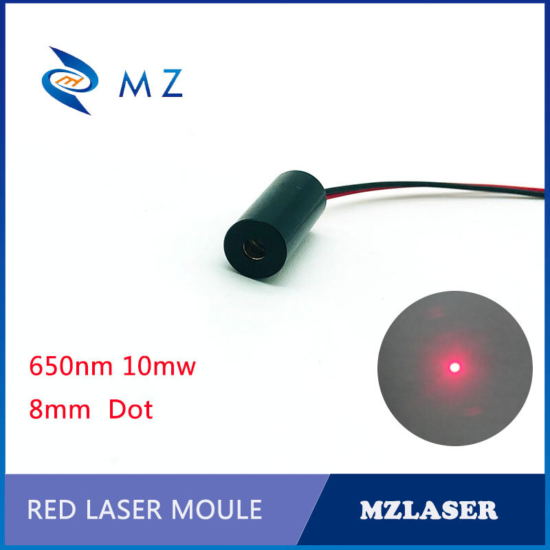 Tiêu chuẩn màu đỏ tia laser tại chỗ 8mm 650nm10mw Công Nghiệp APC Ổ Đĩa dot Laser Mô-đun