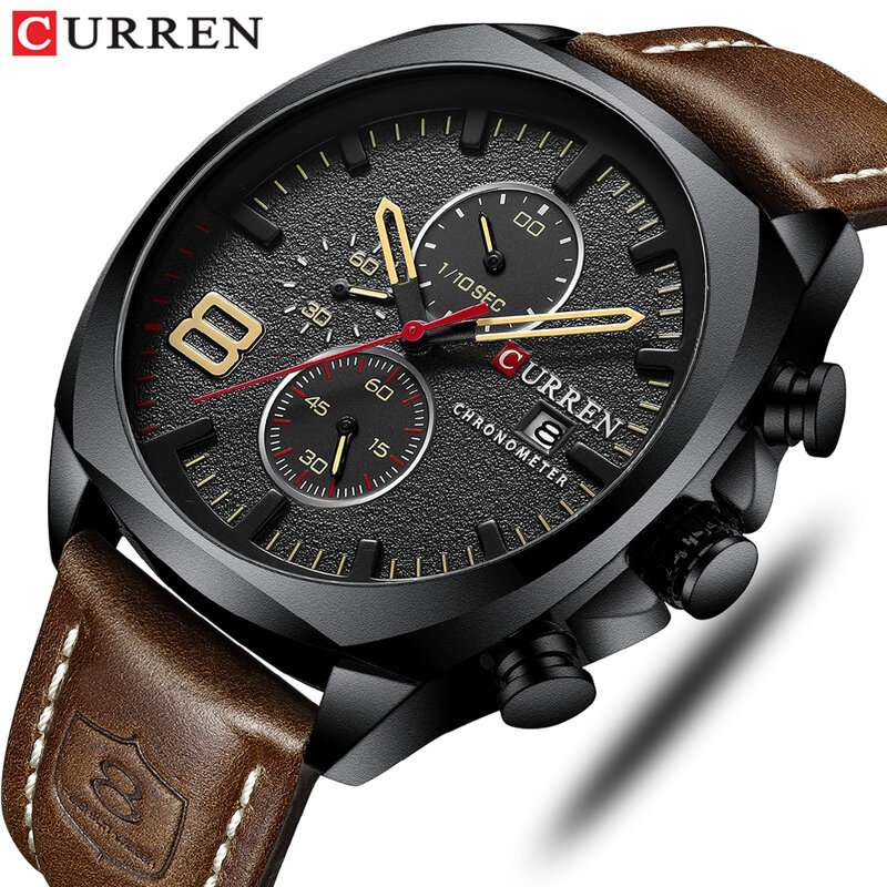 CURREN 2019 Fashion Men's Sport Watch Men Analog Quartz Watches Waterproof Date Military Multifunction Wrist Watches Men Clock