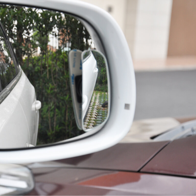 1 زوج سيارة العمياء مرآة السيارات الرؤية الخلفية مرآة السلامة العمياء مرآة 360 دوران قابل للتعديل زاوية واسعة مرآة محدبة