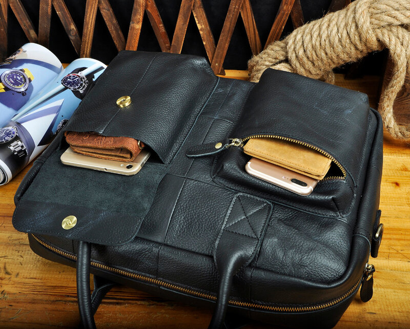 Мужской оригинальный кожаный деловой портфель для путешествий, чехол для ноутбука 15 дюймов, профессиональный женский органайзер, сумка-мессенджер