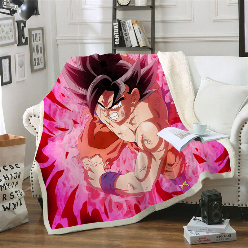 Pink Anime 3D Print Sherpa Blanket Sofa Couch Quilt Cover Travel Bedding Outlet Velvet Plush Throw Fleece Blanket Bedspread New