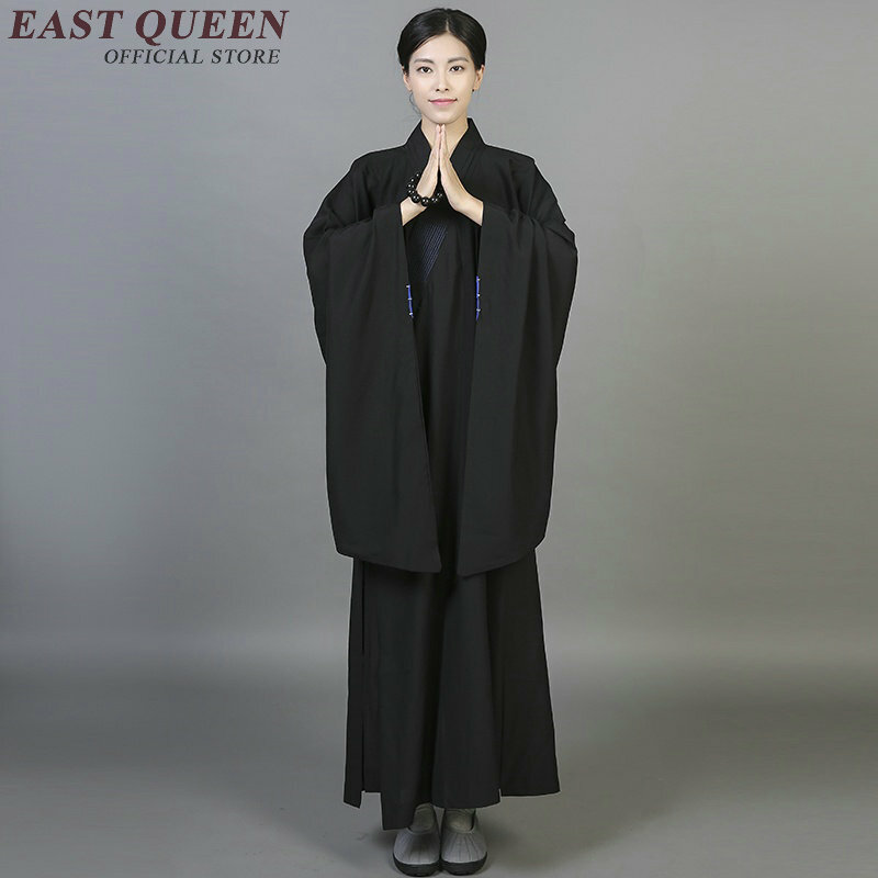 僧侶のローブ服衣装少林寺の僧の服僧侶服制服瞑想服 NN0550 C