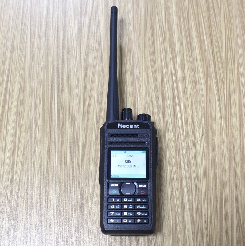 2 pc/lote novo 4 w profissional rádio digital walkie talkie 619d uhf dpmr em dois sentidos interfone falar sms com teclado display lcd
