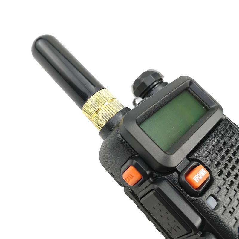 Baofeng-antena de ganancia de walkie-talkie, banda Dual de 5cm, corta, UV-5R de Radio para Baofeng UV 5R SMA-F Telsiz, 1/2/5 Uds.
