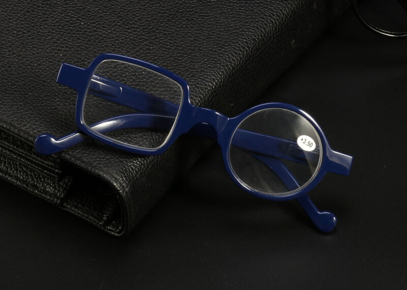 円形、正方形非対称繊細な男性女性老眼鏡樹脂レンズ遠視フレーム眼鏡 + 1.0 + 1.50 + 2.0 + 2.5〜 + 3.5